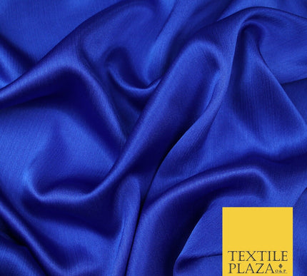 OVER 20 COLOURS - Premium Plain Dyed Yoryu Satin Crinkle Effect Dress Fabric 59″