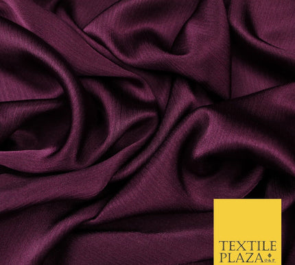 OVER 20 COLOURS - Premium Plain Dyed Yoryu Satin Crinkle Effect Dress Fabric 59″