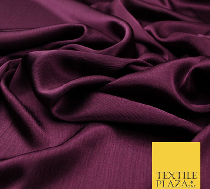 OVER 20 COLOURS - Premium Plain Dyed Yoryu Satin Crinkle Effect Dress Fabric 59″