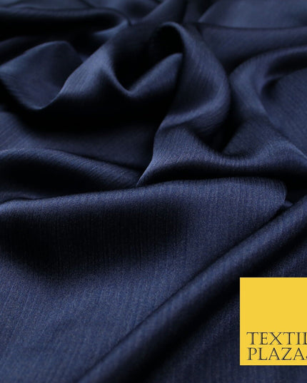 OVER 20 COLOURS - Premium Plain Dyed Yoryu Satin Crinkle Effect Dress Fabric 59″