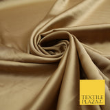 Antique Gold Fine Silky Smooth Liquid Sateen Satin Dress Fabric Drape Lining Material 7831