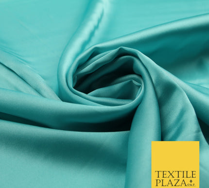 Aquamarine Fine Silky Smooth Liquid Sateen Satin Dress Fabric Drape Lining Material 7888