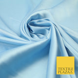 Baby Blue Fine Silky Smooth Liquid Sateen Satin Dress Fabric Drape Lining Material 7882