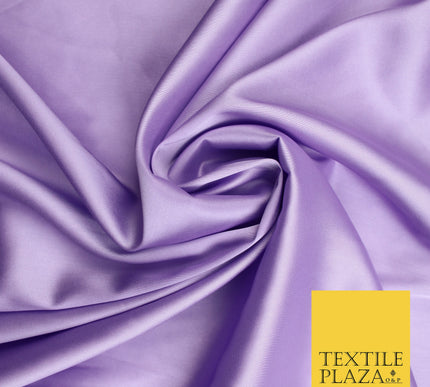 Bright Lilac Fine Silky Smooth Liquid Sateen Satin Dress Fabric Drape Lining Material 7857