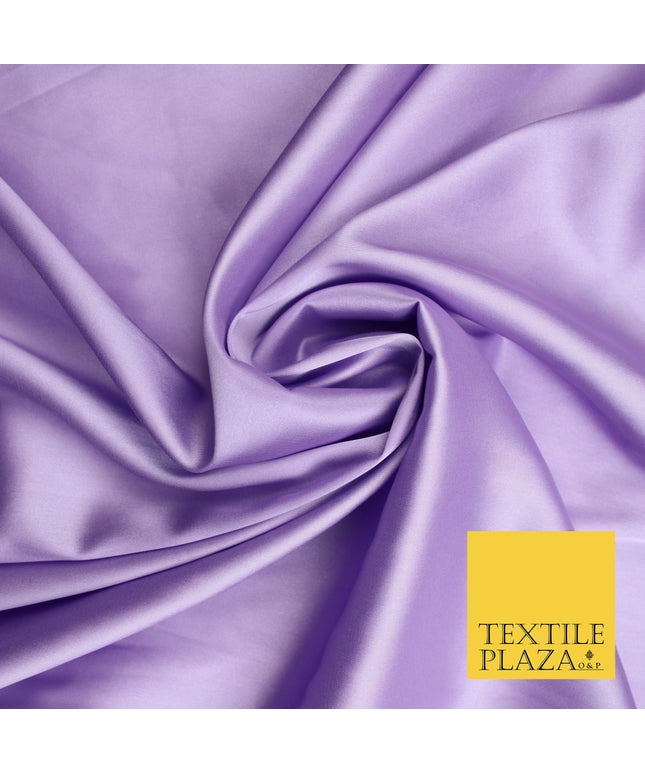 Bright Lilac Fine Silky Smooth Liquid Sateen Satin Dress Fabric Drape Lining Material 7857