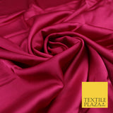 Cerise Pink Fine Silky Smooth Liquid Sateen Satin Dress Fabric Drape Lining Material 7868