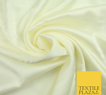 Cream Fine Silky Smooth Liquid Sateen Satin Dress Fabric Drape Lining Material 7820