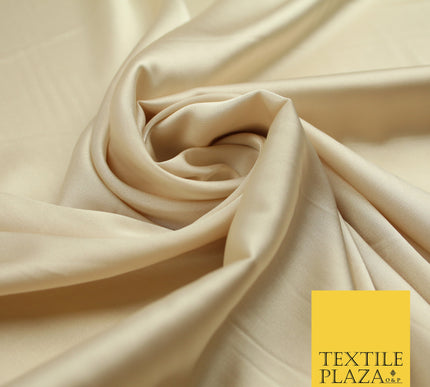 Champagne Fine Silky Smooth Liquid Sateen Satin Dress Fabric Drape Lining Material 7822