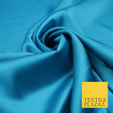 Cerulean Blue Fine Silky Smooth Liquid Sateen Satin Dress Fabric Drape Lining Material 7879