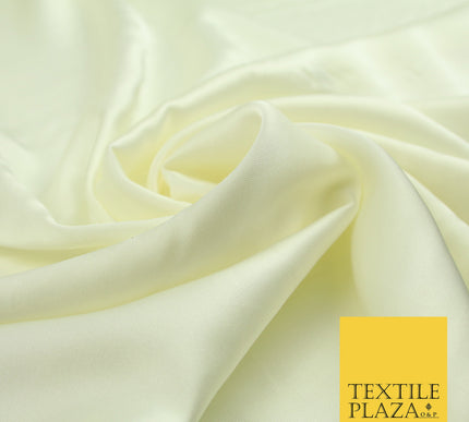 Cream Fine Silky Smooth Liquid Sateen Satin Dress Fabric Drape Lining Material 7820
