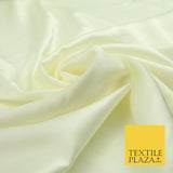 Cream Fine Silky Smooth Liquid Sateen Satin Dress Fabric Drape Lining Material 7820