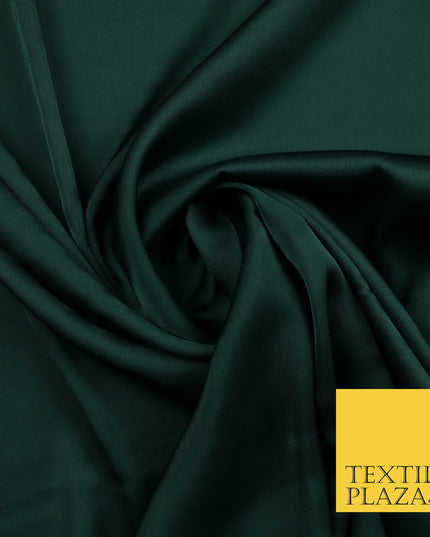Dark Forest Green Fine Silky Smooth Liquid Sateen Satin Dress Fabric Drape Lining Material 7892