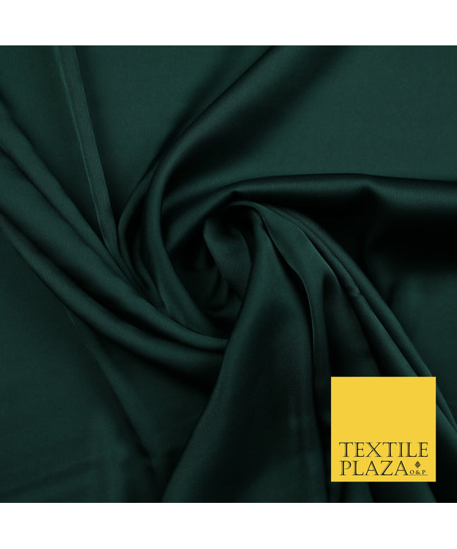 Dark Forest Green Fine Silky Smooth Liquid Sateen Satin Dress Fabric Drape Lining Material 7892