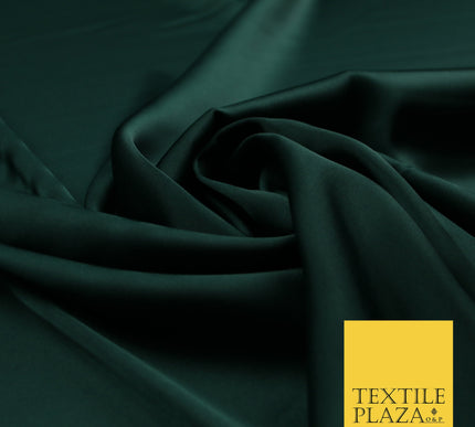 Dark Forest Green Fine Silky Smooth Liquid Sateen Satin Dress Fabric Drape Lining Material 7892