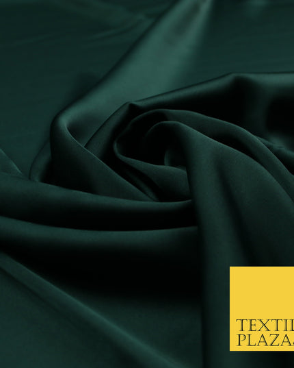 Dark Forest Green Fine Silky Smooth Liquid Sateen Satin Dress Fabric Drape Lining Material 7892