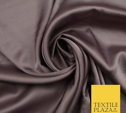 Dark Mauve Fine Silky Smooth Liquid Sateen Satin Dress Fabric Drape Lining Material 7853