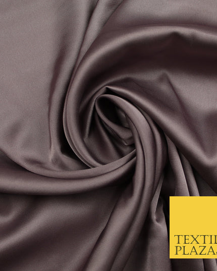 Dark Mauve Fine Silky Smooth Liquid Sateen Satin Dress Fabric Drape Lining Material 7853