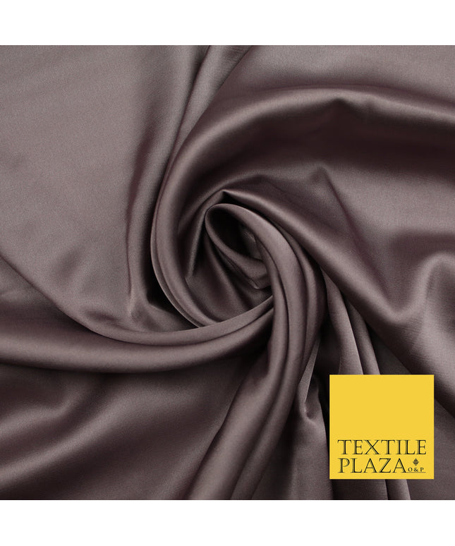 Dark Mauve Fine Silky Smooth Liquid Sateen Satin Dress Fabric Drape Lining Material 7853