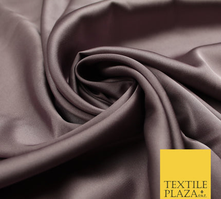 Dark Mauve Fine Silky Smooth Liquid Sateen Satin Dress Fabric Drape Lining Material 7853