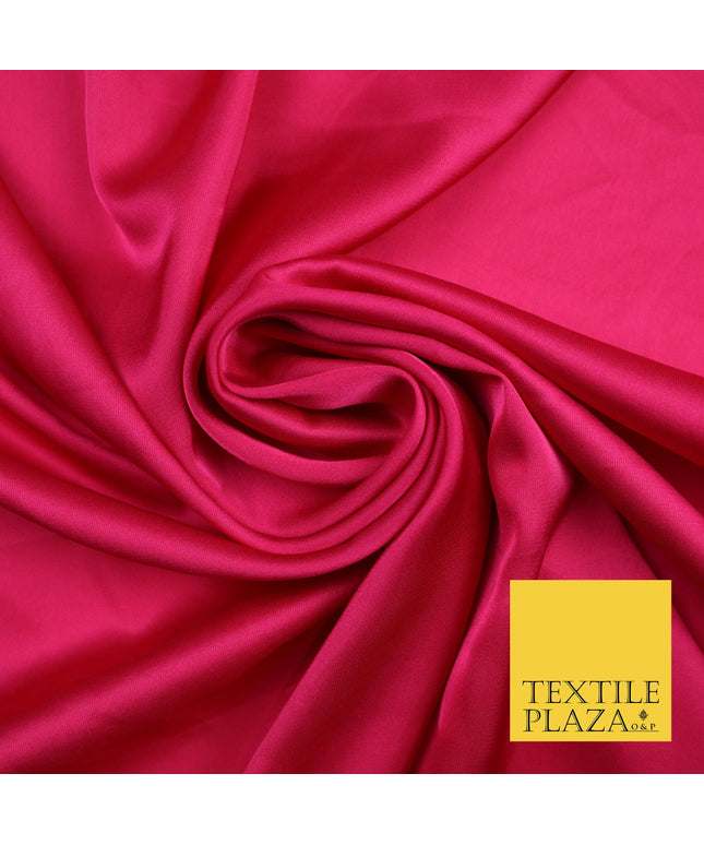 Deep Cerise Fine Silky Smooth Liquid Sateen Satin Dress Fabric Drape Lining Material 7869