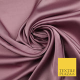 Deep Mauve Fine Silky Smooth Liquid Sateen Satin Dress Fabric Drape Lining Material 7854
