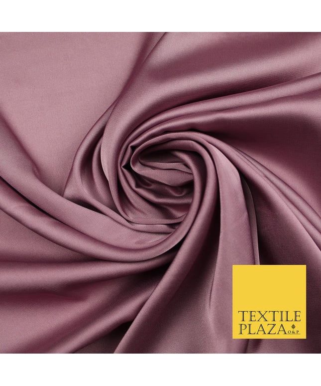 Deep Mauve Fine Silky Smooth Liquid Sateen Satin Dress Fabric Drape Lining Material 7854