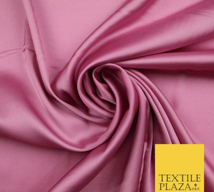 Deep Pink Fine Silky Smooth Liquid Sateen Satin Dress Fabric Drape Lining Material 7847