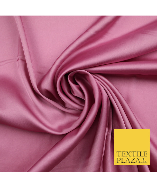 Deep Pink Fine Silky Smooth Liquid Sateen Satin Dress Fabric Drape Lining Material 7847