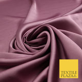 Deep Mauve Fine Silky Smooth Liquid Sateen Satin Dress Fabric Drape Lining Material 7854