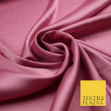 Deep Pink Fine Silky Smooth Liquid Sateen Satin Dress Fabric Drape Lining Material 7847