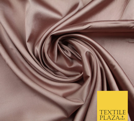 Dusty Mauve Fine Silky Smooth Liquid Sateen Satin Dress Fabric Drape Lining Material 7849