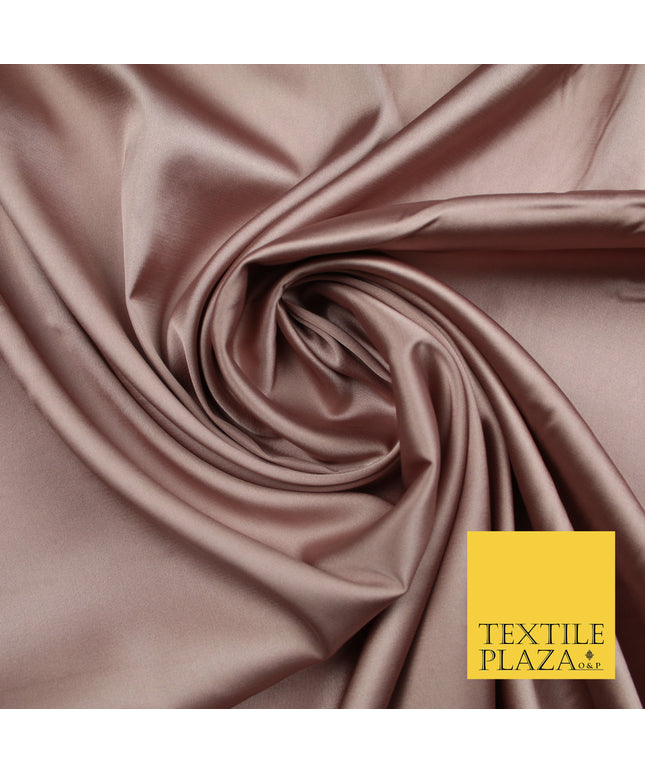 Dusty Mauve Fine Silky Smooth Liquid Sateen Satin Dress Fabric Drape Lining Material 7849