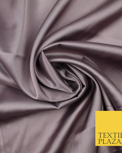 Dusty Mink Fine Silky Smooth Liquid Sateen Satin Dress Fabric Drape Lining Material 7874