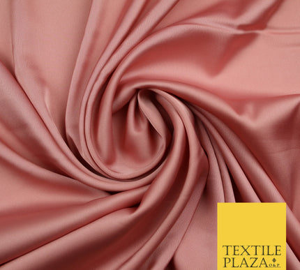 Dusty Pink 2 Fine Silky Smooth Liquid Sateen Satin Dress Fabric Drape Lining Material 7842
