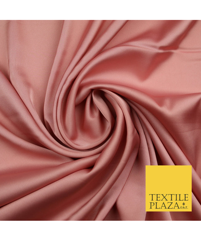 Dusty Pink 2 Fine Silky Smooth Liquid Sateen Satin Dress Fabric Drape Lining Material 7842