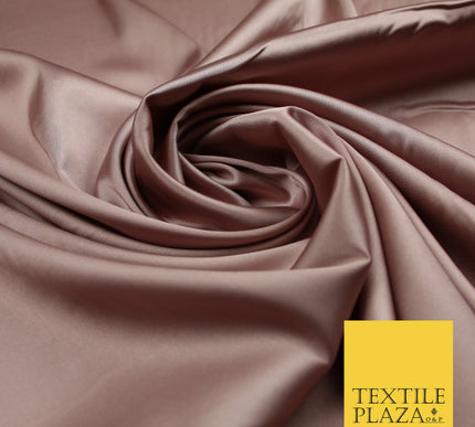 Dusty Mauve Fine Silky Smooth Liquid Sateen Satin Dress Fabric Drape Lining Material 7849