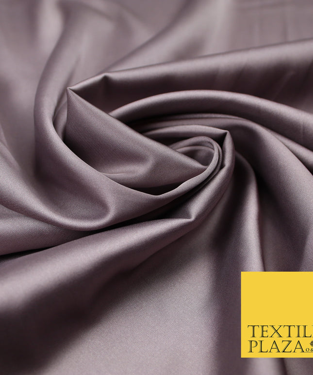 Dusty Mink Fine Silky Smooth Liquid Sateen Satin Dress Fabric Drape Lining Material 7874
