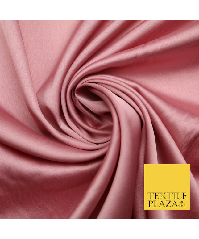 Dusty Pink Fine Silky Smooth Liquid Sateen Satin Dress Fabric Drape Lining Material 7841