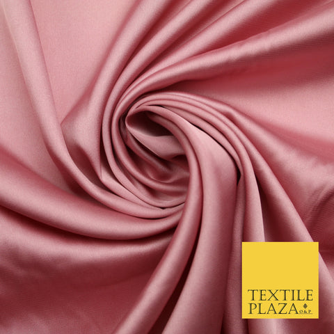 Dusty Pink Fine Silky Smooth Liquid Sateen Satin Dress Fabric Drape Lining Material 7841