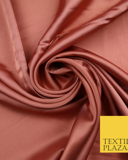 Dusty Rose Fine Silky Smooth Liquid Sateen Satin Dress Fabric Drape Lining Material 7839