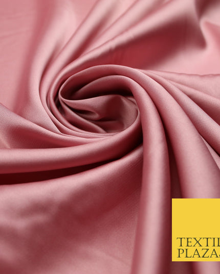 Dusty Pink Fine Silky Smooth Liquid Sateen Satin Dress Fabric Drape Lining Material 7841