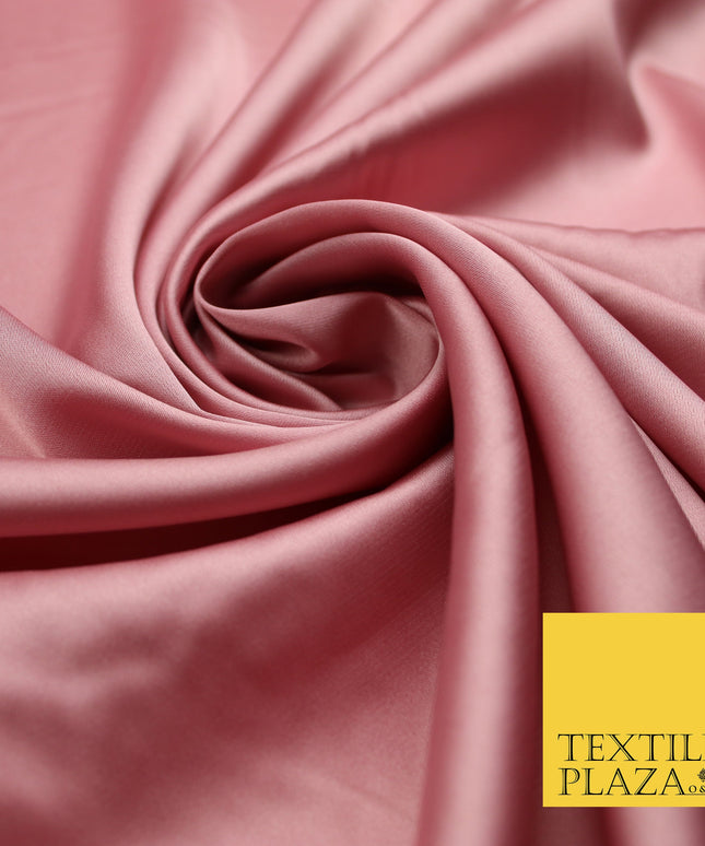Dusty Pink Fine Silky Smooth Liquid Sateen Satin Dress Fabric Drape Lining Material 7841