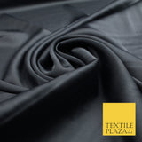 Graphite Grey Fine Silky Smooth Liquid Sateen Satin Dress Fabric Drape Lining Material 7808