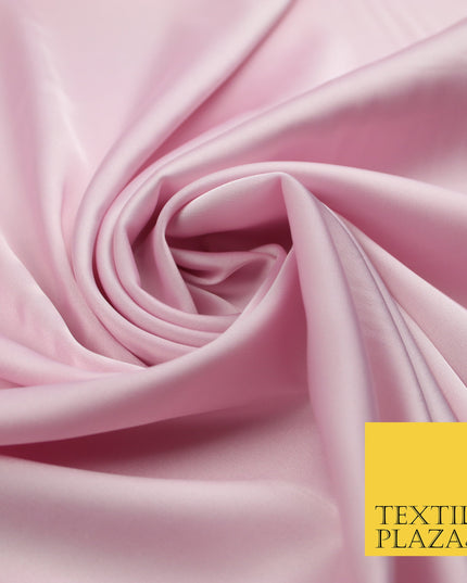 Light Baby Pink Fine Silky Smooth Liquid Sateen Satin Dress Fabric Drape Lining Material 7843
