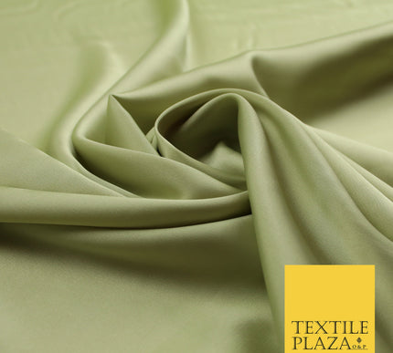 Light Green Fine Silky Smooth Liquid Sateen Satin Dress Fabric Drape Lining Material 7899