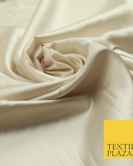 Light Champagne Fine Silky Smooth Liquid Sateen Satin Dress Fabric Drape Lining Material 7821