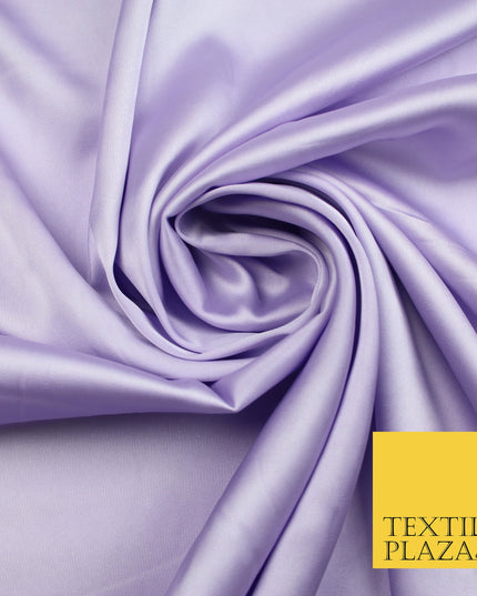 Light Lilac Fine Silky Smooth Liquid Sateen Satin Dress Fabric Drape Lining Material 7855