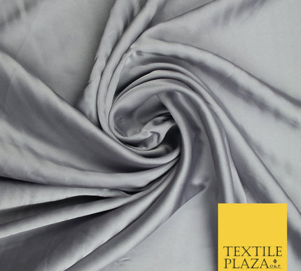 Light Mauve Grey Fine Silky Smooth Liquid Sateen Satin Dress Fabric Drape Lining Material 7811