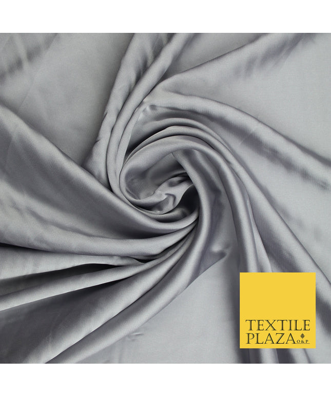 Light Mauve Grey Fine Silky Smooth Liquid Sateen Satin Dress Fabric Drape Lining Material 7811