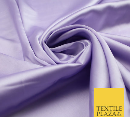 Light Lilac Fine Silky Smooth Liquid Sateen Satin Dress Fabric Drape Lining Material 7855